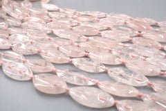 Rose quartz marquise beads 9-12mm (ETB01814) Healing crystal/Reiki healing/Healing necklace