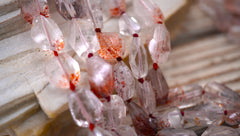 AA Grade Lepidocrocite Quartz faceted beads (ETB00430)
