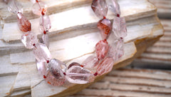 AA Grade Lepidocrocite Quartz faceted beads (ETB00430)