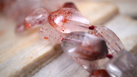 AA Grade Lepidocrocite Quartz faceted beads (ETB00430)