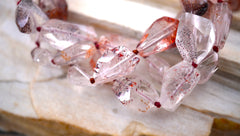 AA Grade Lepidocrocite Quartz faceted beads (ETB00430)