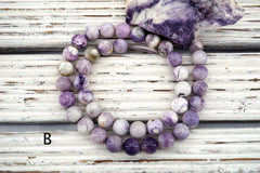 Tiffany Stone round beads 9.5-11mm (ETB01538) Rare/Healing necklace/Vintage jewelry/Gemstone necklace