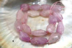 Kunzite faceted beads (ETB00468B)  クンツァイト/Healing stone/Healing crystal