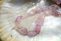 Kunzite faceted beads (ETB00468B)  クンツァイト/Healing stone/Healing crystal