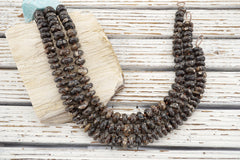 Turritella Agate 13-14.5mm rondelle beads (ETB00838)