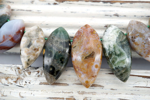 Ocean Jasper marquise beads (ETB01072)