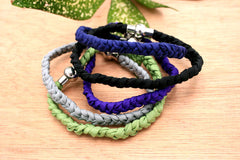 Fashionable gift/birthday/anniversary/ for her/ handmade silk braided bracelets (Winter collection) (ETO00003)