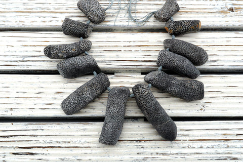 Natural Bryozoan Coral freeform beads (ETB01197)