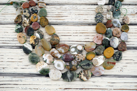 Ocean Jasper 12-18mm freeform beads (ETB01230)