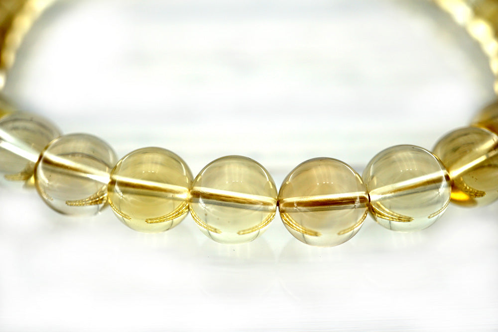 Natural Citrine Quartz 10mm round beads (ETB01189)