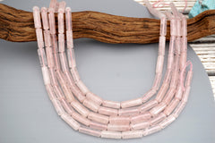 Rose quartz Cylinder beads 7-8mm (ETB01749) Healing crystal/Reiki healing/Healing necklace