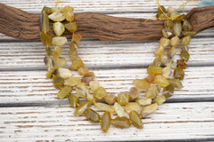 Yellow Opalite Facet beads AB GRADE (ETB01746) Unique jewelry/Vintage jewelry/Gemstone necklace