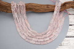 Rose quartz cylinder beads 14-23mm (ETB01763) Healing crystal/Reiki healing/Healing necklace