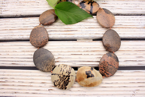 Variegated Jasper 31-35mm freeform beads (ETB01201)