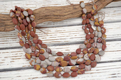 Matte Noreena Jasper OVAL SHAPE beads 10-13mm (ETB01757) Unique jewelry/Vintage jewelry/Gemstone beads