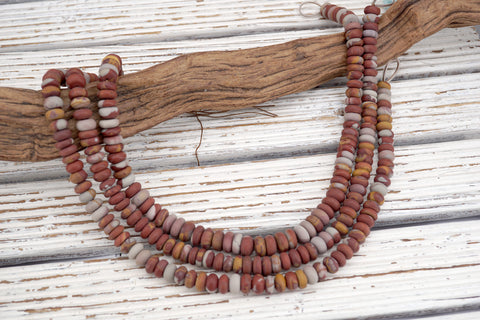 Matte Noreena Jasper  rondelle beads 9-11mm (ETB01777) Unique jewelry/Vintage jewelry/Gemstone beads