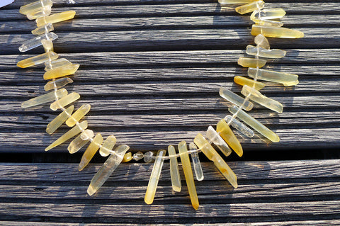 Yellow Hematoid Quartz unshaped beads (ETB00711)