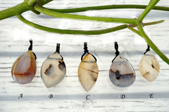 Montana Moss Agate freeform pendants (ETP00211)