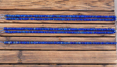 Matte Lapis Lazuli 8.5-10mm rondelle beads (amazing blue colour with gold sparkles) (ETB00867)