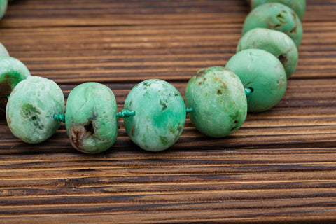 Natural Chrysoprase rondelle beads (ETB00878)