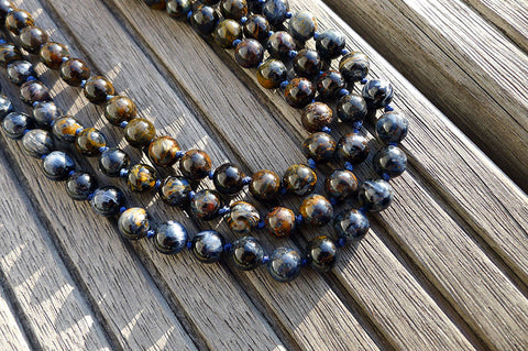 Pietersite 7-8mm round beads (ETB00652)