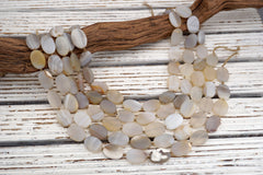 MATTE Natural Agate Oval shape beads 20-22mm (ETB01766) Healing crystal/Reiki healing/Healing necklace