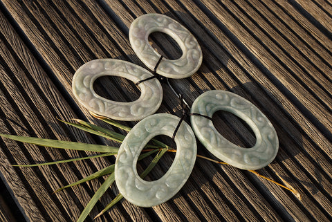 Burma Jade carved pendants (ETP00192)