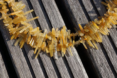 Small Yellow Hematoid Quartz unshaped beads (ETB00712)