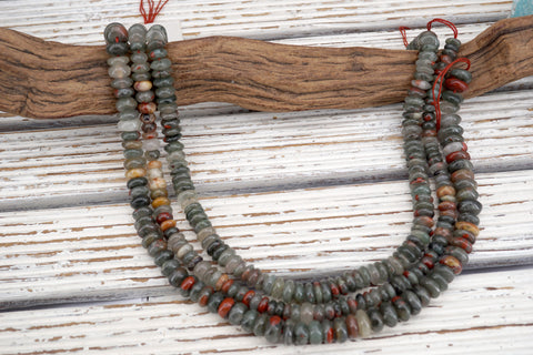 N0124 SEFTONITE 7 -10mm rondelle beads (ETB01775)