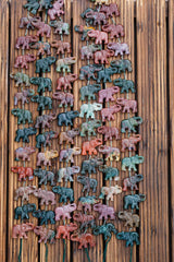 Blood Stone 33-38mm Elephant beads handmade (ETB00895)