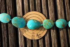 Stabilized Kingman Turquoise 11-18mm freeform beads (ETB00666)