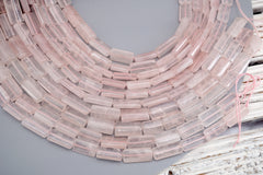 Rose quartz cylinder beads 14-23mm (ETB01763) Healing crystal/Reiki healing/Healing necklace