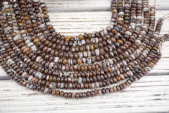 Matte Outback Jasper rondelle  beads 8-9mm (ETB01776) Unique jewelry/Vintage jewelry/Gemstone necklace
