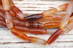 Carnelian Tear Drop  beads  22-25mm (ETB01738) Unique jewelry/Vintage jewelry/Gemstone necklace