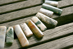 Ocean Jasper 9-12mm long rectangular beads (ETB00959)