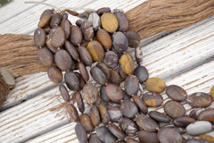 MATTE Outback Jasper freeform beads 18-19mm (ETB01767) Unique jewelry/Vintage jewelry/Gemstone necklace