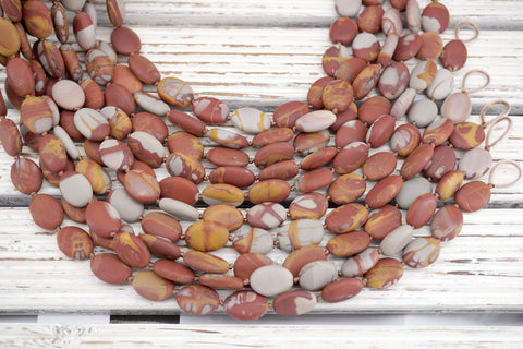 Matte Noreena Jasper small OVAL SHAPE beads  17-19mm (ETB01765) Unique jewelry/Vintage jewelry/Gemstone beads