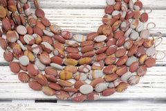 Matte Noreena Jasper small OVAL SHAPE beads  17-19mm (ETB01765) Unique jewelry/Vintage jewelry/Gemstone beads