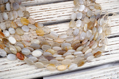 Natural Agate OVAL SHAPE beads 12-17mm (ETB01756) Healing crystal/Reiki healing/Healing necklace