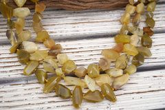 Yellow Opalite Facet beads AB GRADE (ETB01746) Unique jewelry/Vintage jewelry/Gemstone necklace
