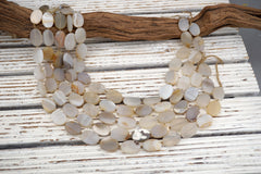 MATTE Natural Agate Oval shape beads 20-22mm (ETB01766) Healing crystal/Reiki healing/Healing necklace