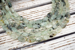 Prehnite With Ediporite beads 10-11mm (ETB01740)  Healing crystal