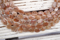 african sunstone oval beads 7-14mm (ETB01743) Healing crystal/Reiki healing/Healing necklace