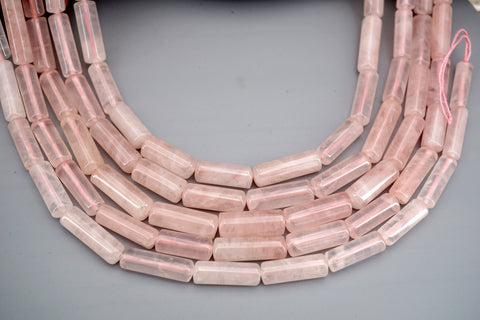 Rose quartz Cylinder beads 7-8mm (ETB01749) Healing crystal/Reiki healing/Healing necklace