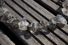 Tourmalinated Quartz unshaped beads (ETB00722)