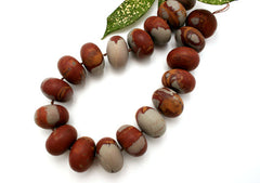 Matte Noreena Jasper large 29-29.5mm roundels beads (ETB00002)