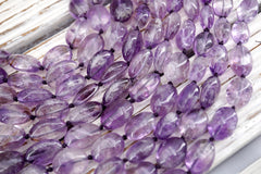 Amethyst Oval beads AB GRADE 10-16MM (ETB01755) Healing crystal/Reiki healing/Healing necklace