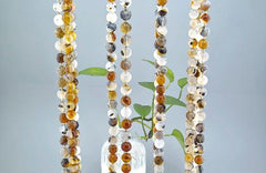 Montana Moss Agate 7.5-8mm round beads (ETB01271)
