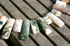 Ocean Jasper 9-12mm long rectangular beads (ETB00959)