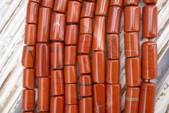 Red Jasper cylinder beads 7-8mm (ETB01750) Unique jewelry/Vintage jewelry/Gemstone necklace